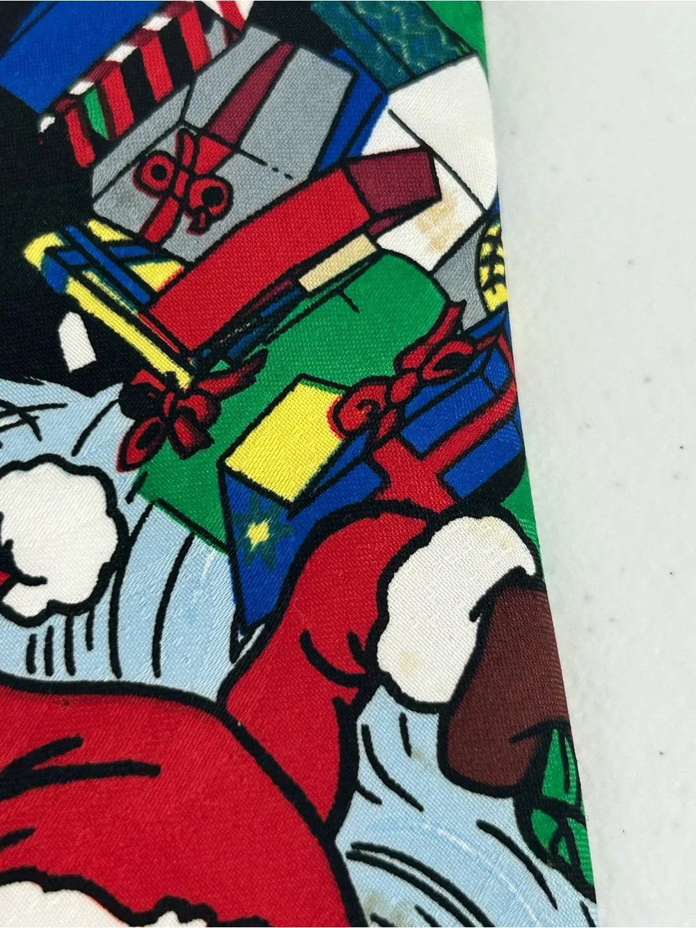 Looney Tunes Vintage 1997 Taz Christmas Mens Neck Tie